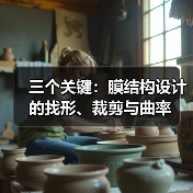 三个关键：膜结构设计的找形、裁剪与曲率（图4）