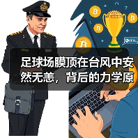 足球场膜顶在台风中安然无恙,背后的力学原理(图3) 足球场膜顶在台风中安然无恙,背后的力学原理(图3)