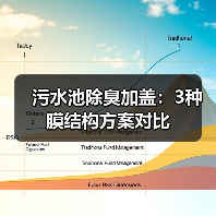 污水池除臭加盖：3种膜结构方案对比（图4）