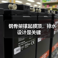 钢骨架撑起膜顶,排水设计是关键(图2) 钢骨架撑起膜顶,排水设计是关键(图2)