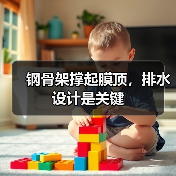 钢骨架撑起膜顶,排水设计是关键(图1) 钢骨架撑起膜顶,排水设计是关键(图1)