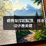 钢骨架撑起膜顶,排水设计是关键(图3) 钢骨架撑起膜顶,排水设计是关键(图3)