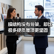 膜结构没有骨架,却比很多硬质屋顶更坚固(图4) 膜结构没有骨架,却比很多硬质屋顶更坚固(图4)