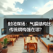 封闭煤场:气膜结构比传统钢构强在哪?(图2) 封闭煤场:气膜结构比传统钢构强在哪?(图2)