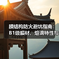膜结构防火避坑指南：B1级膜材、熔滴特性与消防审批