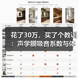 花了30万,买了个教训:声学膜吸音系数与体育馆应用实测(图2) 花了30万,买了个教训:声学膜吸音系数与体育馆应用实测(图2)