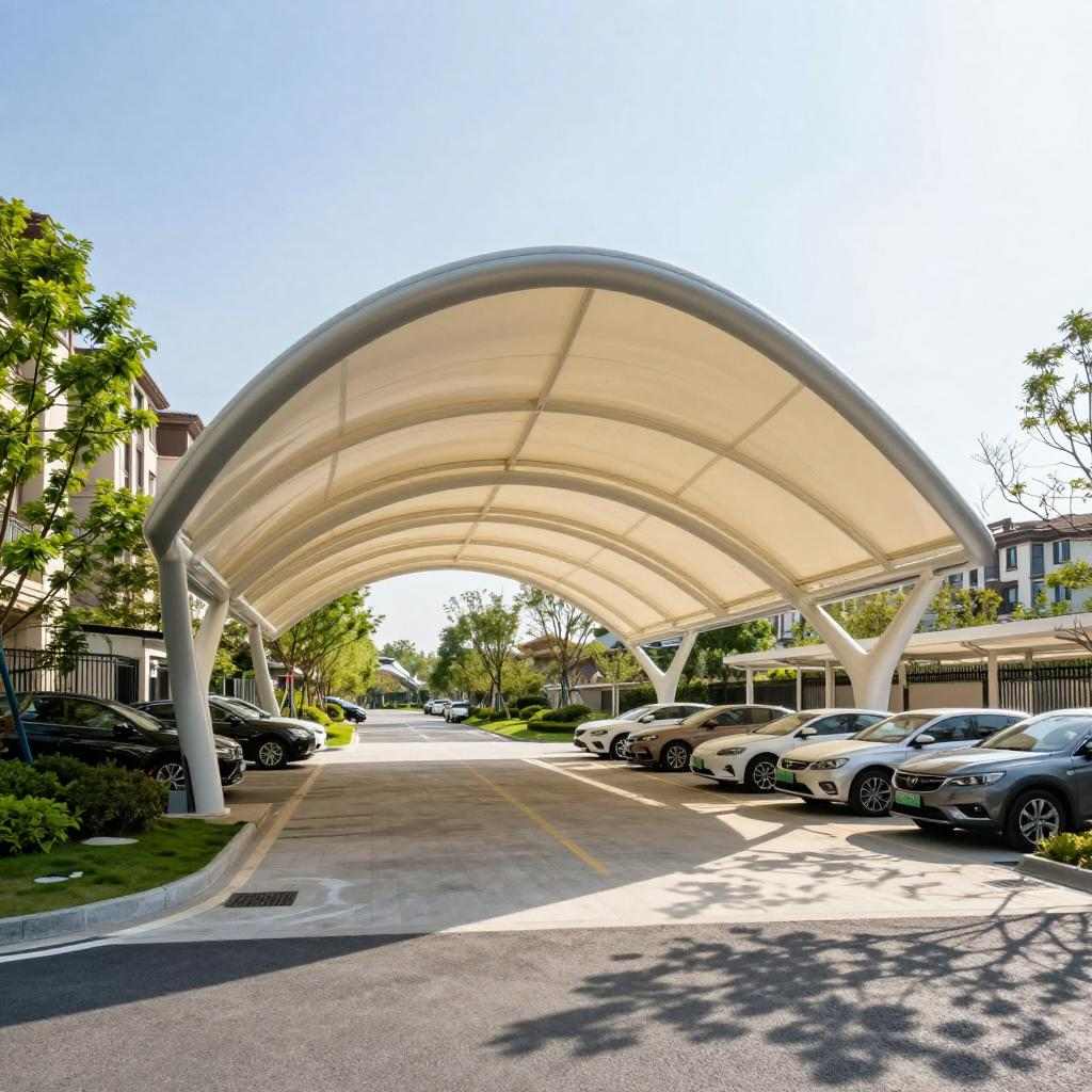 大家为什么选择建造膜结构车棚？
