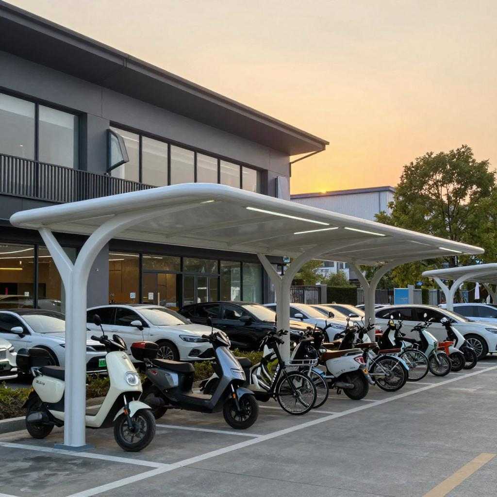 湖州膜结构停车棚公司评测:耐用性、定制化及维护成本全解析(图2) 湖州膜结构停车棚公司评测:耐用性、定制化及维护成本全解析