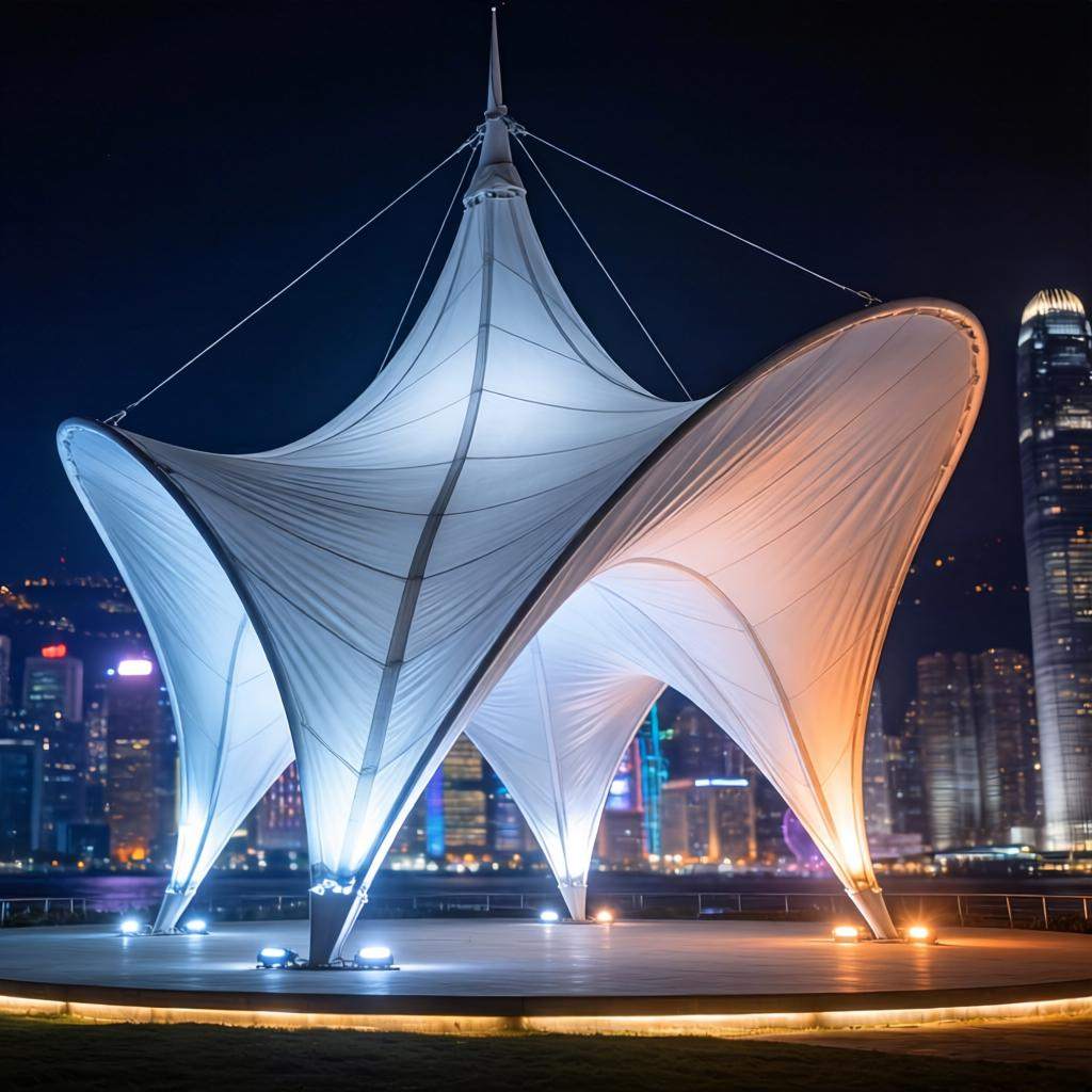 西安盛巨福膜结构:多种业务,造型优美,兼具环保的建筑形式(图3) 西安盛巨福膜结构:多种业务,造型优美,兼具环保的建筑形式