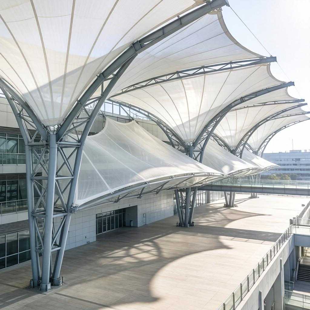 青岛膜结构:新型建筑形式,多领域广泛应用及优势特点介绍(图1) 青岛膜结构:新型建筑形式,多领域广泛应用及优势特点介绍
