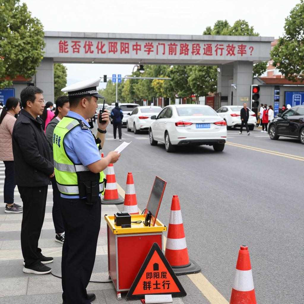 网上问政 | 能否优化郧阳中学门前路段通行效率?(图1) 网上问政 | 能否优化郧阳中学门前路段通行效率?