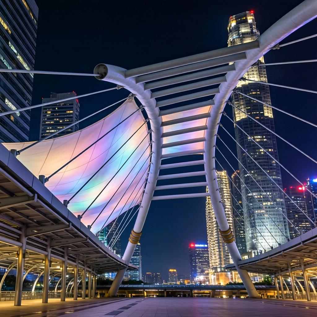 膜结构分类大揭秘!反吊膜结构在环保工程中的应用(图1) 膜结构分类大揭秘!反吊膜结构在环保工程中的应用