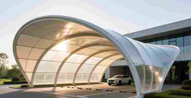 膜结构车棚盛行，啥是膜结构车棚？有啥优势？一文说清