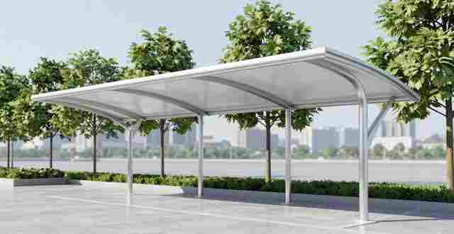 膜结构车棚美观新颖透光好，还有这些特点，附图片展示