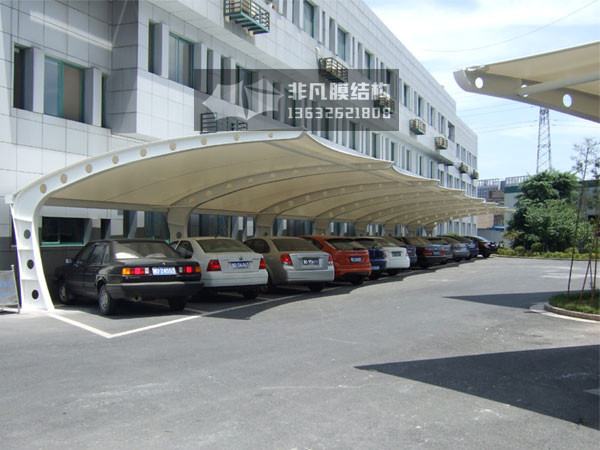 TC001 膜结构停车棚七字型
