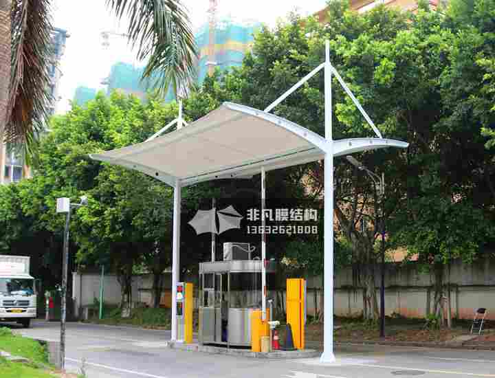 GT001 岗亭出入口收费膜结构雨棚 深圳观澜工厂