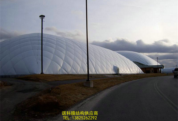 长子膜结构大跨度煤棚选用杜肯膜材B18079