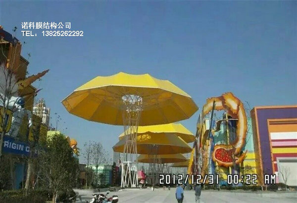 珠海江苏膜结构景观棚选用泰康利膜材1420